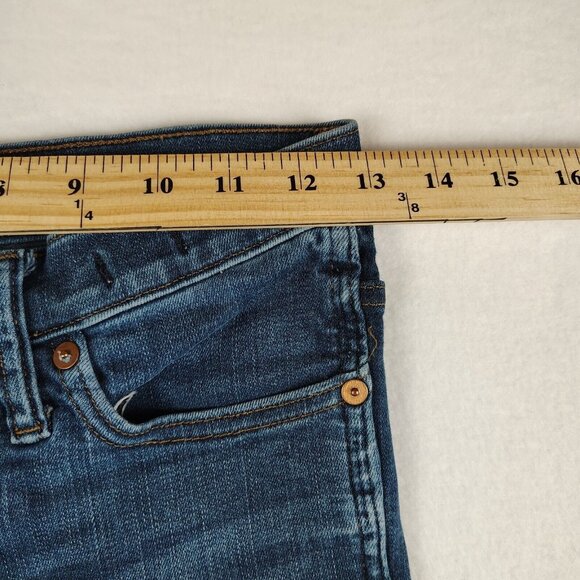 Madewell 10" High-Rise Skinny Jeans Womens sz 26 Dark Wash - Picture 12 of 13